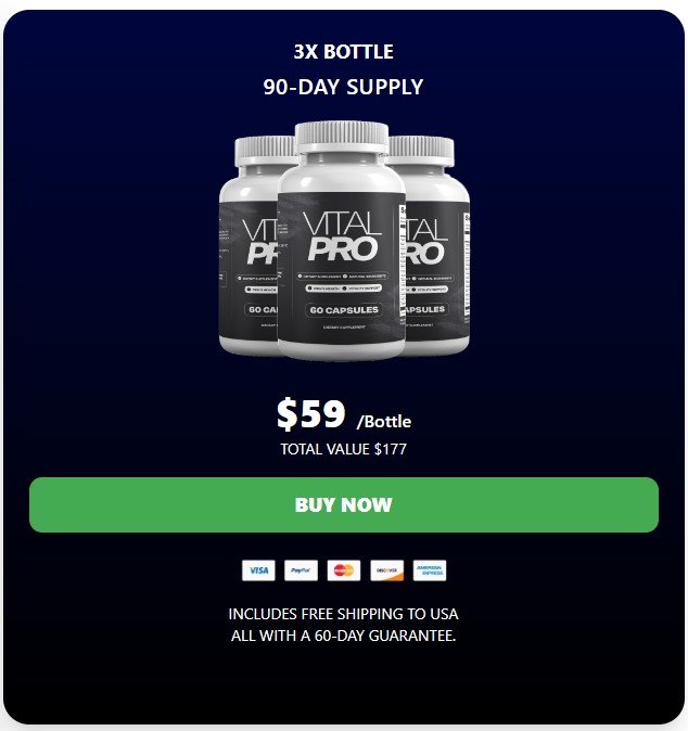 Vital Pro 3 Bottle Price
